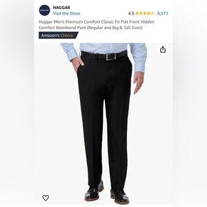 Brand new Men’s Black Haggar Pants Slacks